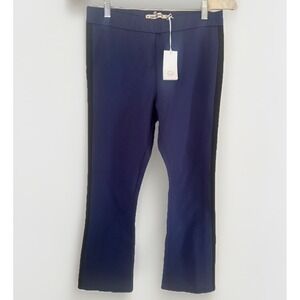 Tory Burch NWT Navy Flare Leg Legging Women's Medium Athletic Stretch Comfort